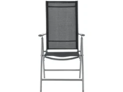 Juskys Stühle^Aluminium Gartengarnitur Milano 9 Teilig mit Tisch und 8 Stühlen