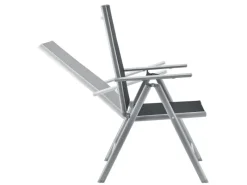 Juskys Stühle^Aluminium Gartengarnitur Milano 9 Teilig mit Tisch und 8 Stühlen