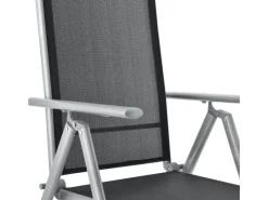 Juskys Stühle^Aluminium Gartengarnitur Milano 9 Teilig mit Tisch und 8 Stühlen