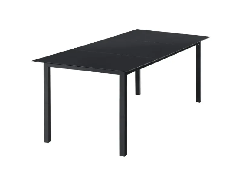 Juskys Stühle^Aluminium Gartengarnitur Milano 9 Teilig mit Tisch und 8 Stühlen