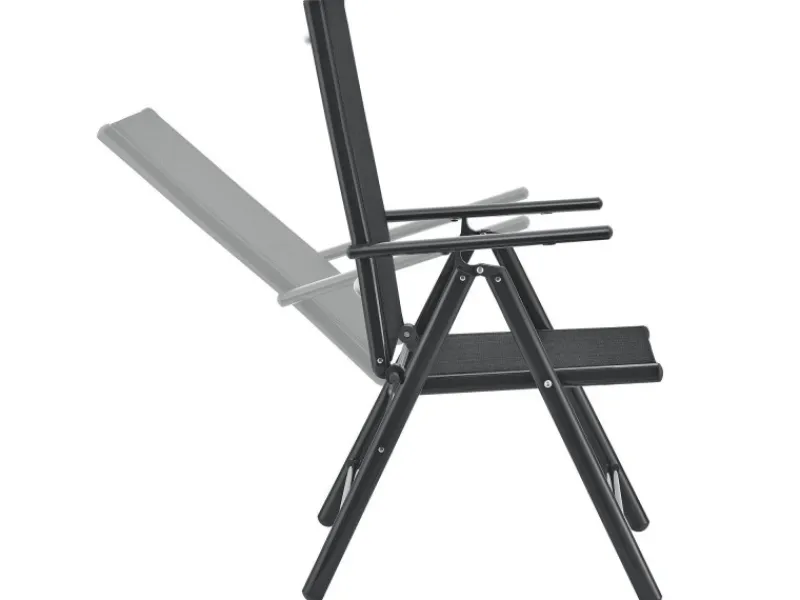 Juskys Stühle^Aluminium Gartengarnitur Milano 5 Teilig mit Tisch und 4 Stühlen