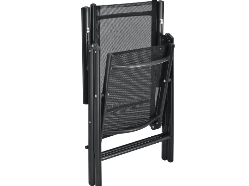 Juskys Stühle^Aluminium Gartengarnitur Milano 5 Teilig mit Tisch und 4 Stühlen