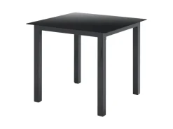 Juskys Stühle^Aluminium Gartengarnitur Milano 5 Teilig mit Tisch und 4 Stühlen