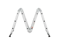 Juskys Aluminium Multifunktionsleiter 3,6m Tragfähigkeit bis 150 kg