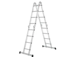 Juskys Leitern|Klapptritte^Aluminium Multifunktionsleiter 4,7m Tragfähigkeit bis 150 kg