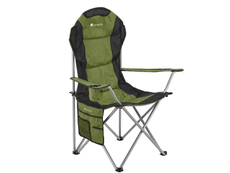 Juskys Stühle^Campingstuhl Lido mit Flaschenhalterung und Tragetasche