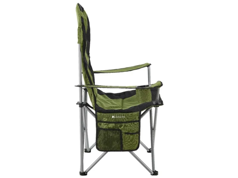 Juskys Stühle^Campingstuhl Lido mit Flaschenhalterung und Tragetasche