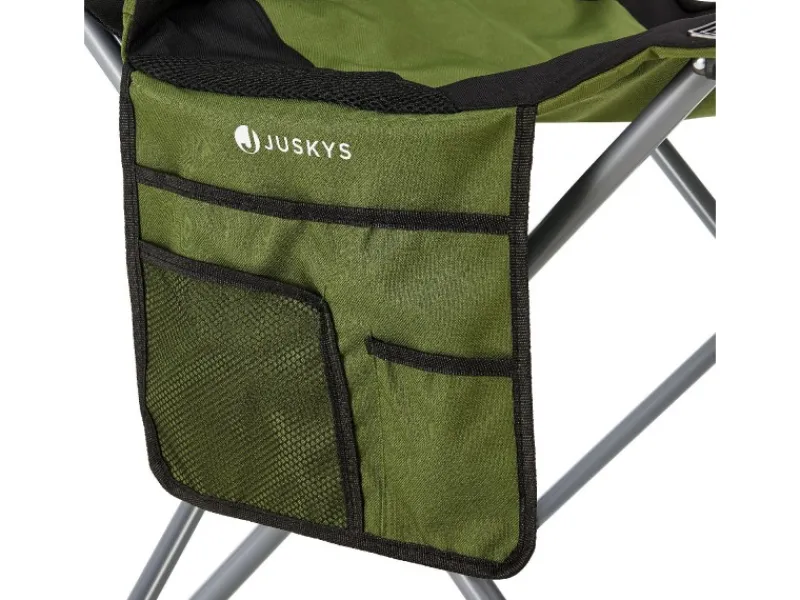 Juskys Stühle^Campingstuhl Lido mit Flaschenhalterung und Tragetasche