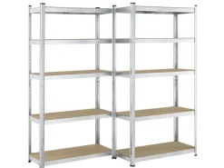 Juskys 3er Regalsystem 1 Corner und 2 Basic Insgesamt 15 Böden mit 2625 kg Tragkraft