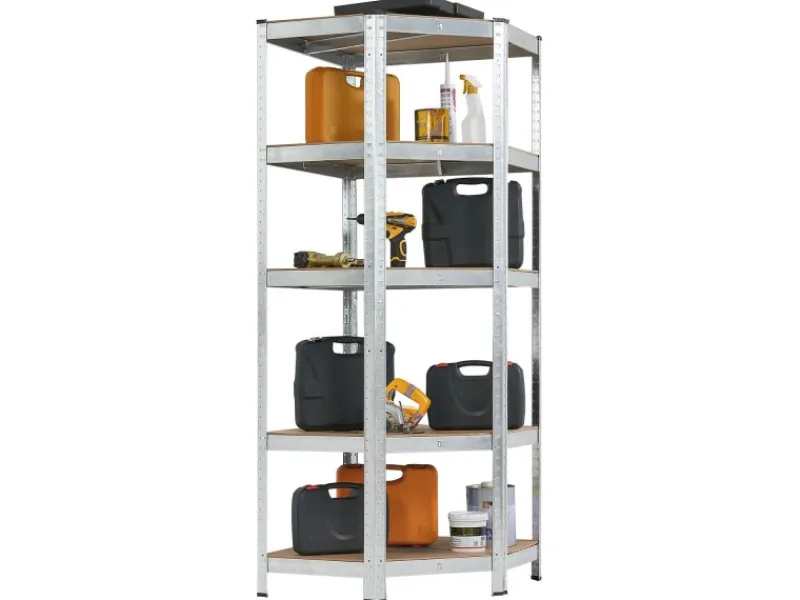 Juskys 3er Regalsystem 1 Corner und 2 Basic Insgesamt 15 Böden mit 2625 kg Tragkraft