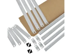 Juskys Metallregale|Kellerregale^2er Set Lagerregal Easy 160 x 80 x 40 cm