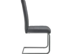 Juskys Freischwinger Stuhl Vegas 2er Set aus Kunstleder