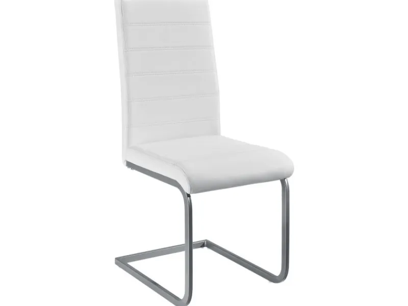 Juskys Stühle^Freischwinger Stuhl Vegas 2er Set aus Kunstleder