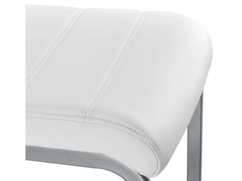 Juskys Stühle^Freischwinger Stuhl Vegas 2er Set aus Kunstleder