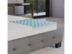 Juskys Bettwäsche^Kaltschaummatratze 140 x 200 cm