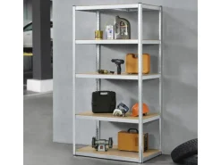 Juskys Regalsysteme|Kellerregale^Lagerregal Basic 200 x 100 x 60 cm Verzinkt