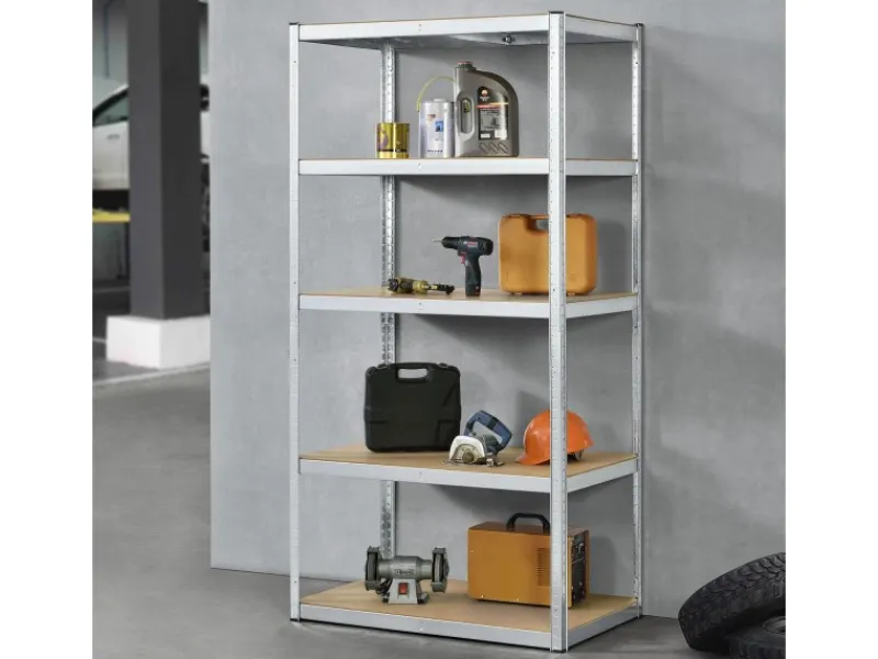 Juskys Regalsysteme|Kellerregale^Lagerregal Basic 200 x 100 x 60 cm Verzinkt