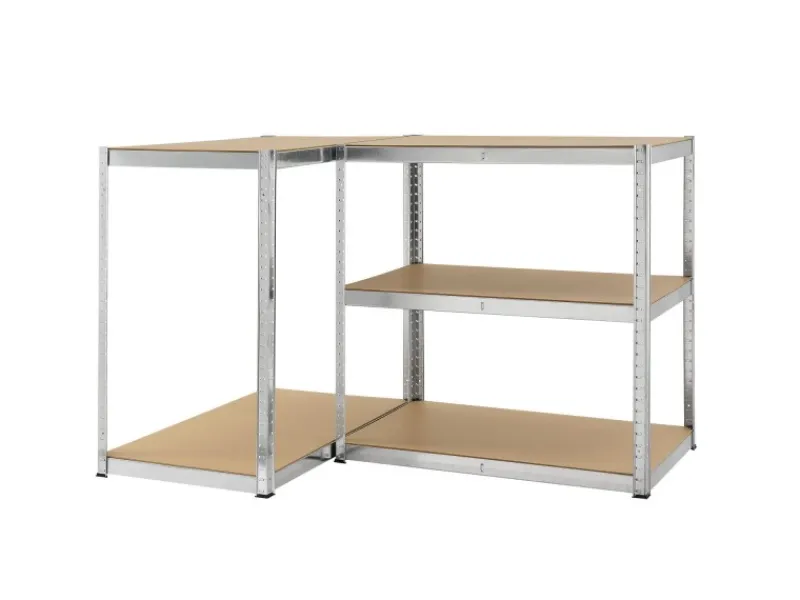 Juskys Regalsysteme|Kellerregale^Lagerregal Basic 200 x 100 x 60 cm Verzinkt