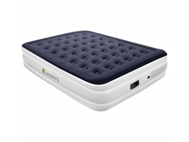 Juskys Luftbett Sapri L Blau Weiß