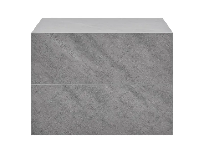 Juskys Wandschrank Nachttisch 40x29x30 cm mit 2 Schubladen optik