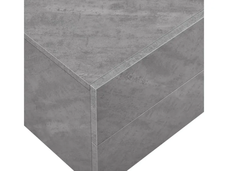 Juskys Wandschrank Nachttisch 40x29x30 cm mit 2 Schubladen optik