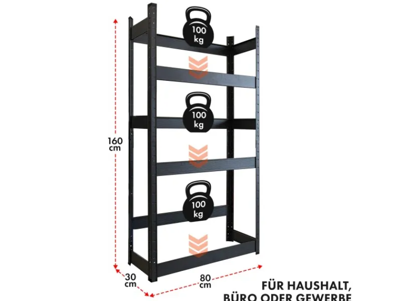 Karat Regale Schwarz|Flaschenregale^Flaschenkastenständer Osaka Getränkekistenregal für 6 Kästen 160 x 80 x 30 cm
