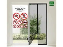 Karat Insektenschutz^Fliegengitter Johnny Gestreift Klebemontage Klettverschluss 80 x 220 cm