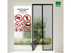 Karat Insektenschutz^Fliegengitter Johnny Gestreift Klebemontage Klettverschluss 90 x 220 cm