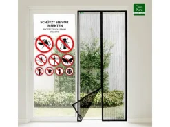 Karat Insektenschutz^Fliegengitter Sam Gestreift Klebemontage Klettverschluss 100 x 200 cm