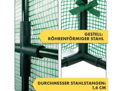 Karat Rollos^Gewächshaus Botanika Robust und Witterungsbeständig Eckig 100 x 150 x 50 cm
