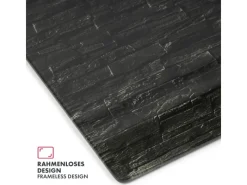 Karat Pinnwände^Glas Memoboard Stone Design mit Magneten und Montagematerial 46 x 91 cm