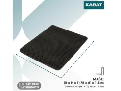 Karat Katzenbedarf^Katzenstreumatte Charly in Wabendesign Abwaschbar 76 x 61 cm