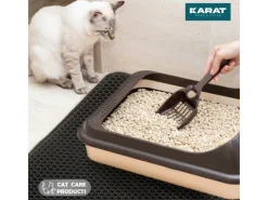 Karat Katzenstreumatte Charly in Wabendesign Abwaschbar 61 x 38 cm