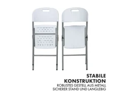 Karat Stühle^Klappstuhl Okinawa Gartenstuhl für Garten Terrasse Balkon Robust 2er-Set