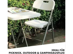 Karat Stühle^Klappstuhl Okinawa Gartenstuhl für Garten Terrasse Balkon Robust 2er-Set