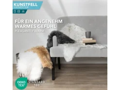 Karat Kunstfell Nelly Flauschiges Dekofell Individuell Einsetzbar Black Tip