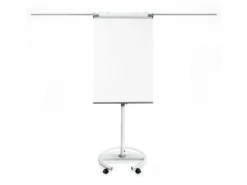 Karat Mobiles Flipchart Shark Premium mit Rollenfuß und 2 Papierhaltern 73 x 104 cm