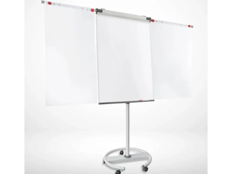 Karat Mobiles Flipchart Shark Premium mit Rollenfuß und 2 Papierhaltern 73 x 104 cm