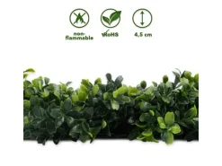 Karat Kunstpflanzen^Pflanzenwand Boxwood Kunstpflanze zur Dekoration 50 x 50 cm