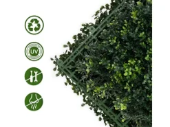 Karat Kunstpflanzen^Pflanzenwand Boxwood Kunstpflanze zur Dekoration 50 x 50 cm