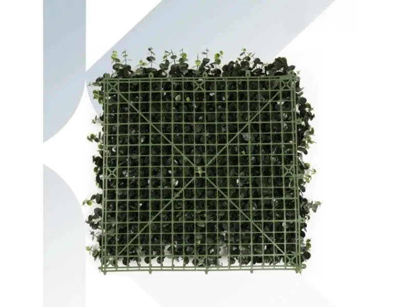 Karat Pflanzenwand Eucalyptus Kunstpflanze zur Dekoration 50 x 50 cm