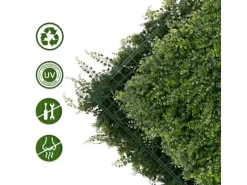 Karat Wanddekoration|Kunstpflanzen^Pflanzenwand Fern Kunstpflanze zur Dekoration 50 x 50 cm