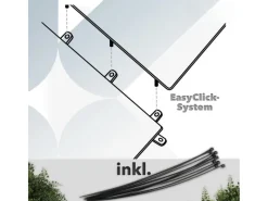 Karat Kunstpflanzen^Pflanzenwand Tropical Kunstpflanze zur Dekoration 50 x 50 cm