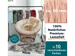 Karat Sessel^Schaffell Audrey Natürliches Premium Lammfell Individuell Einsetzbar