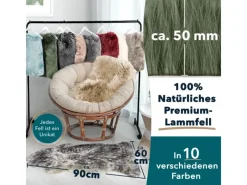 Karat Sofas^Schaffell Audrey Natürliches Premium Lammfell Individuell Einsetzbar Thyme