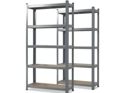 Karat Schwerlastregal Lakota 2er Set Traglast bis 875 kg 150 x 75 x 30 cm