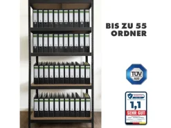 Karat Metallregale|Kellerregale^Schwerlastregal Lakota 2er Set Traglast bis 875 kg 150 x 75 x 30 cm