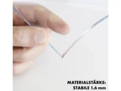 Karat Tischdecken^Tischfolie Imperial Transparent Mattiert mit Abgeschrägter Kante 50 x 245 cm