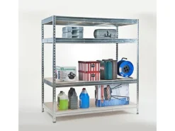 Karat Kellerregale|Schwerlastregal^Weitspannregal Schwerlastregal Verzinkt Traglast 1400 kg 200 x 180 x 60 cm