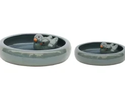 Vogeltränken^Keramik Vogeltränke 002 glasiert (Ø x H) 24 x 5,5 cm